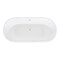 Aqua Eden Pedestal Bathtubs, 66 L, 30.13 W, White, Cast Iron VCTND663025 - alternate 3